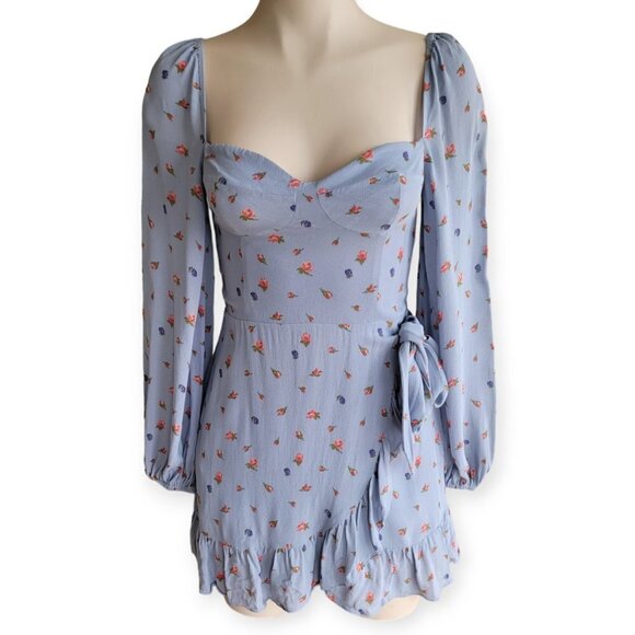 Reformation Cammi XS Sweetheart Long Sleeve Dress - Picture 6 of 16